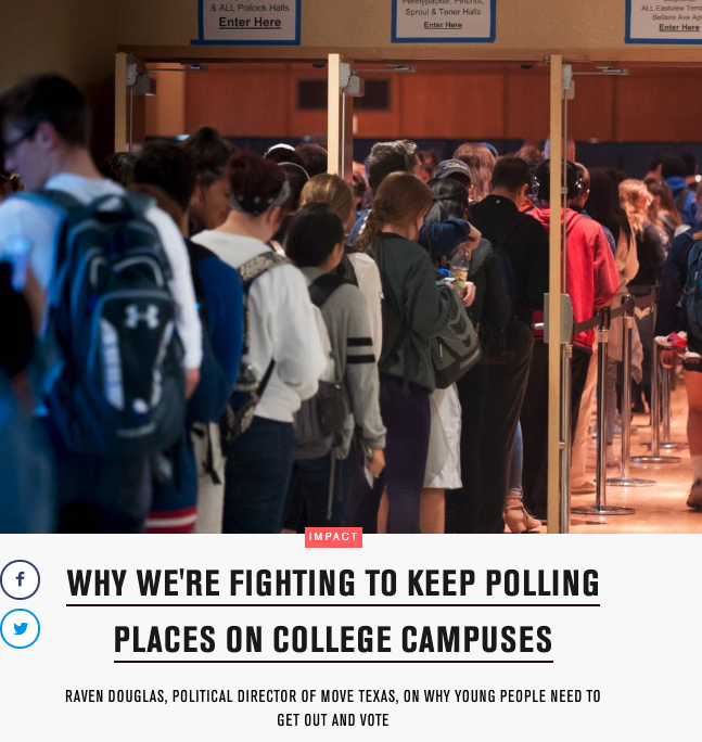 Why we're fighting to keep polling places on college campuses - MTV News
